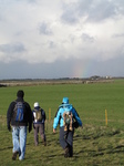 SX25503 Matt, Jenni and Libby walking by faint rainbow.jpg